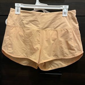 Lululemon speed up high rise size 8 orange